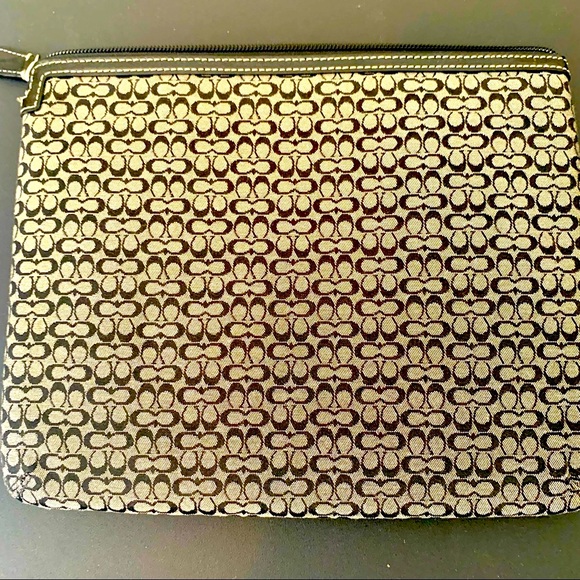 Coach Signature Black Padded Tablet Case - Picture 4 of 7